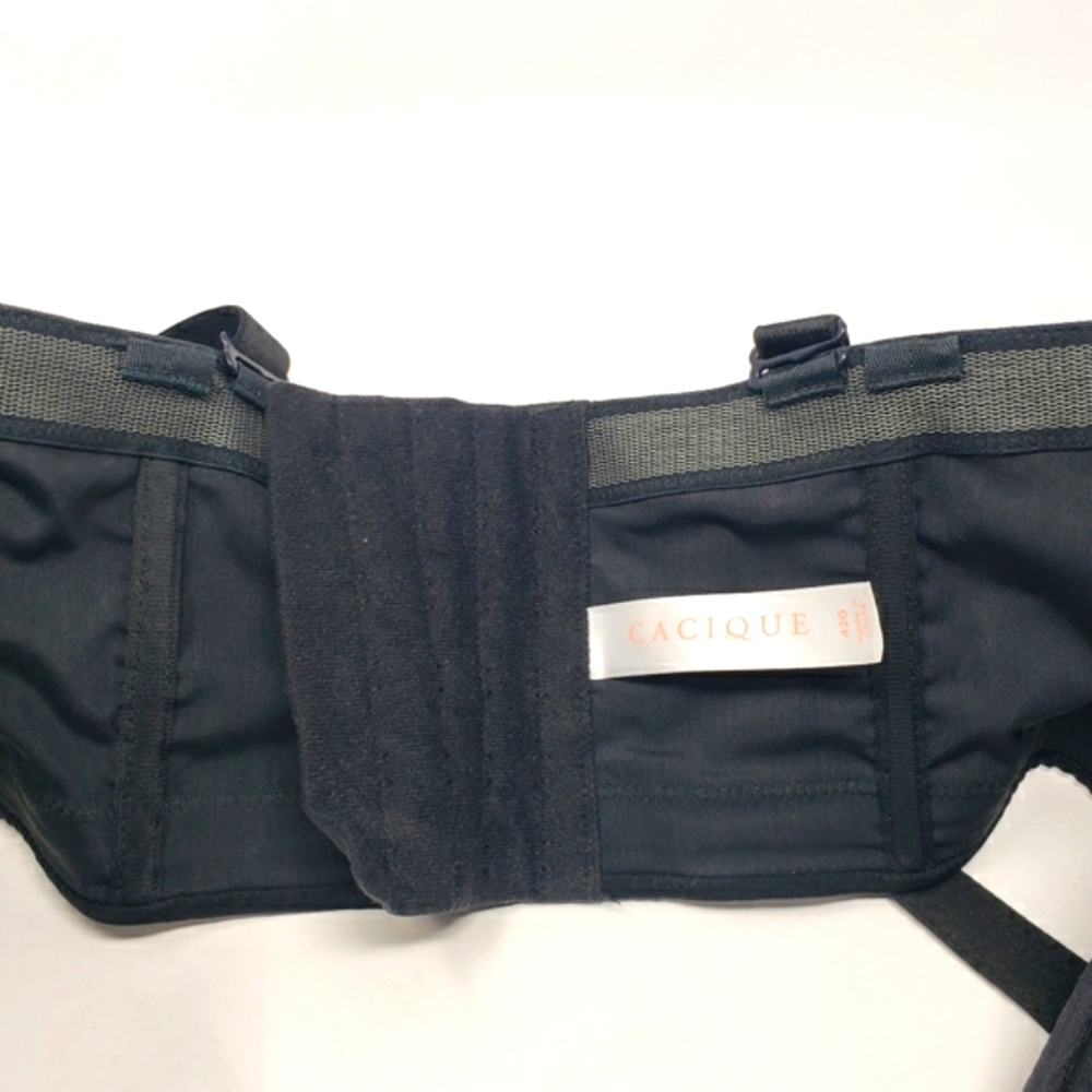 Cacique Boost Multi-Way Strapless Bra Black 42G EUC - Picture 9 of 11